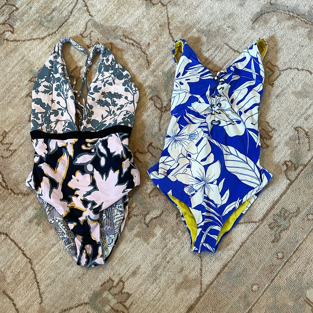 Maaji Floral Swimwear in Blue and Pink